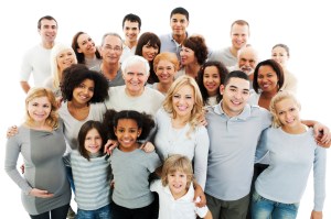 Portrait of a diversity Mixed Age and Multi-generation Family embracing and standing together. Isolated on white background. [url=http://www.istockphoto.com/search/lightbox/9786738][img]http://dl.dropbox.com/u/40117171/group.jpg[/img][/url]
